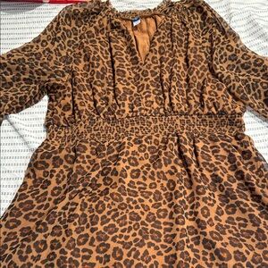 Old Navy Animal Print Blouse